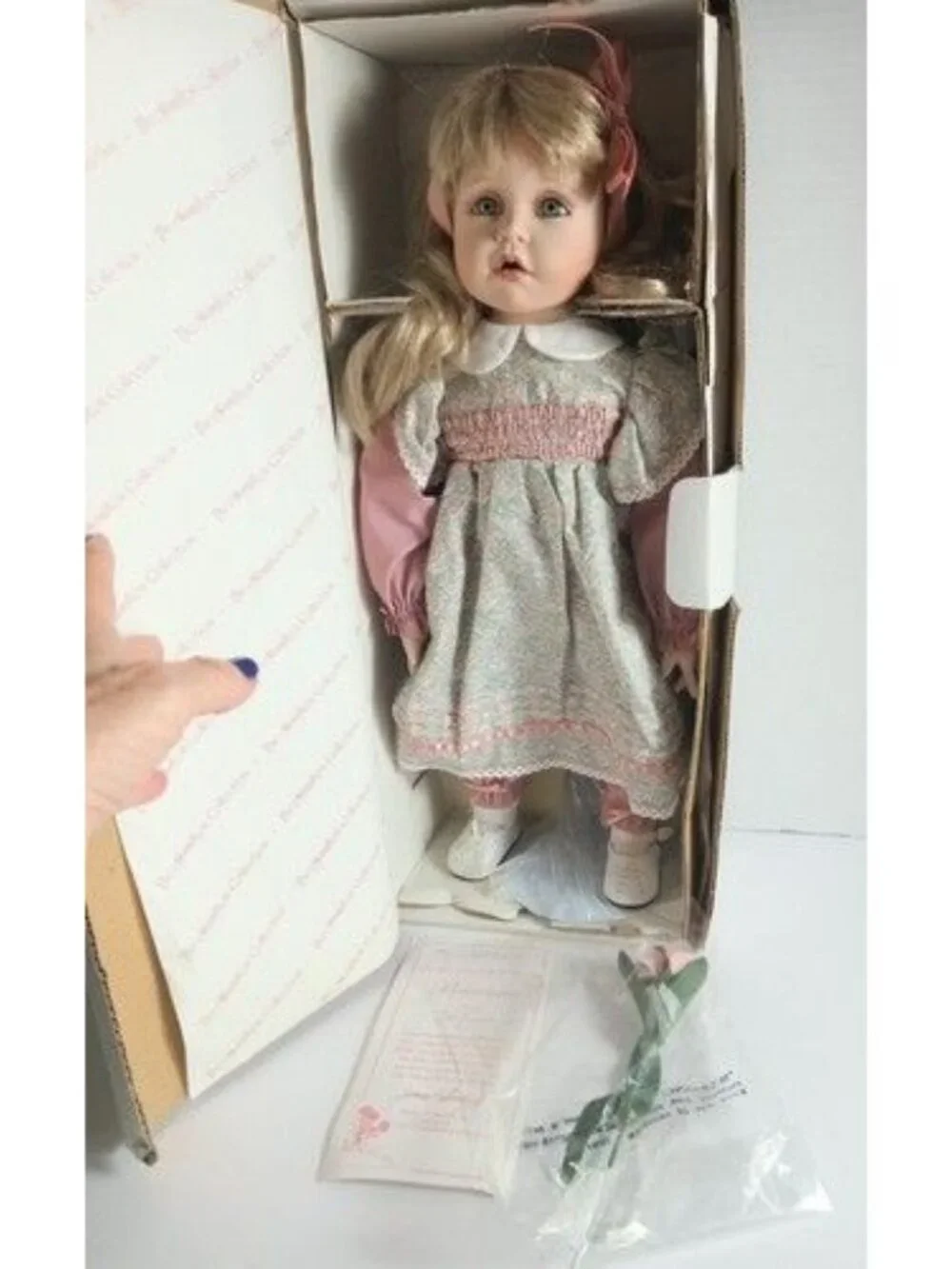 Hamilton Collection Brianna by Joke Grobben 18” Porcelain Doll Boxed